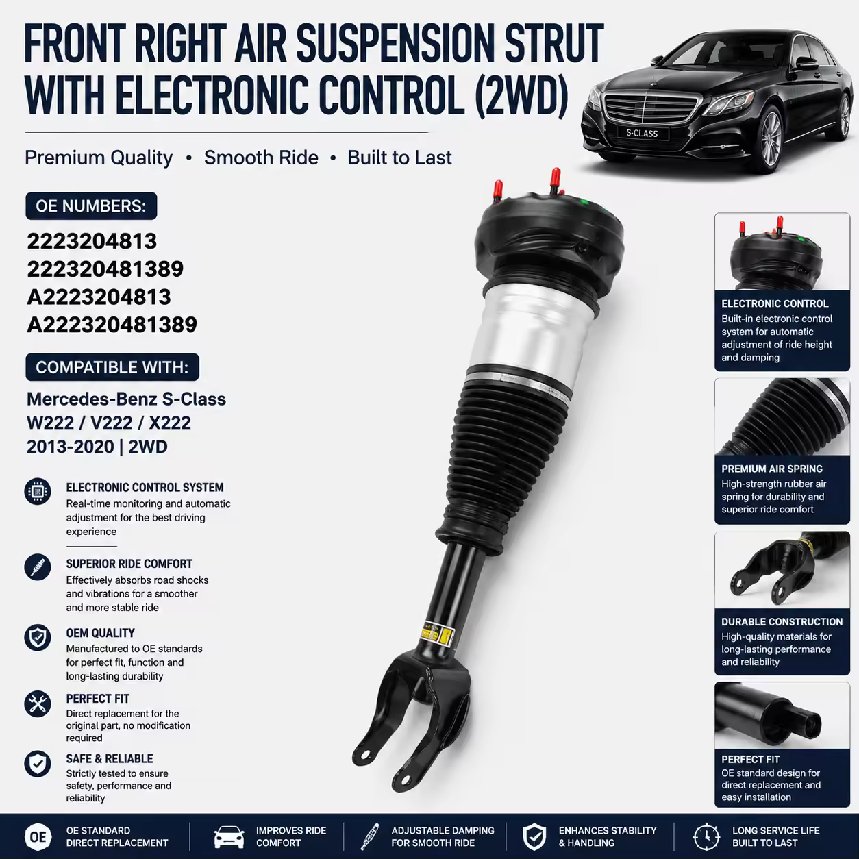 Shock Absorber for Mercedes-Benz S-Class (W222)