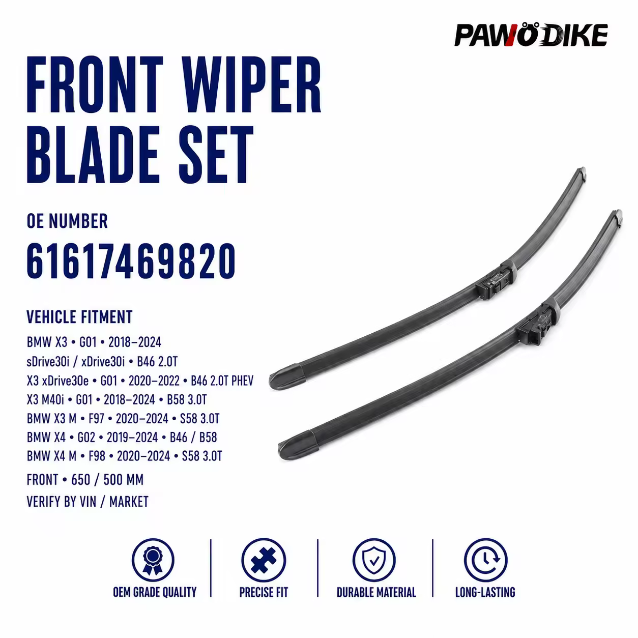 Wiper for BMW X3