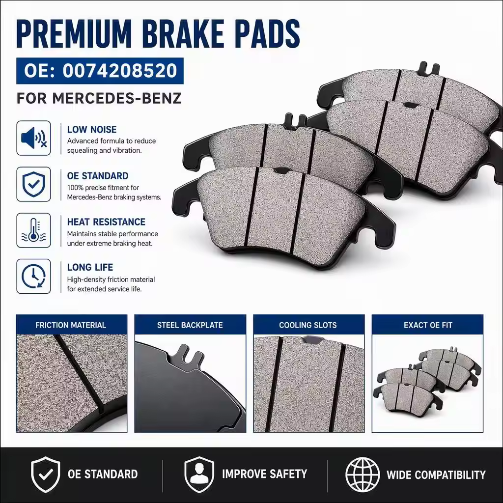 Brake Pads for Mercedes-Benz (chassis to be confirmed)