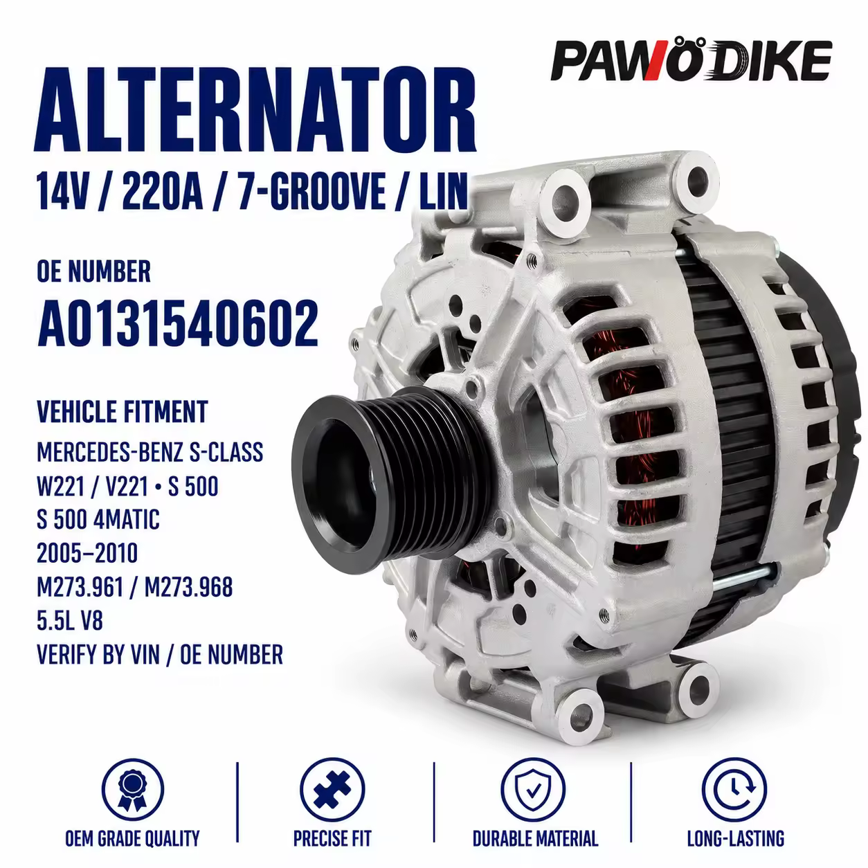 Alternator for Mercedes-Benz (chassis to be confirmed)