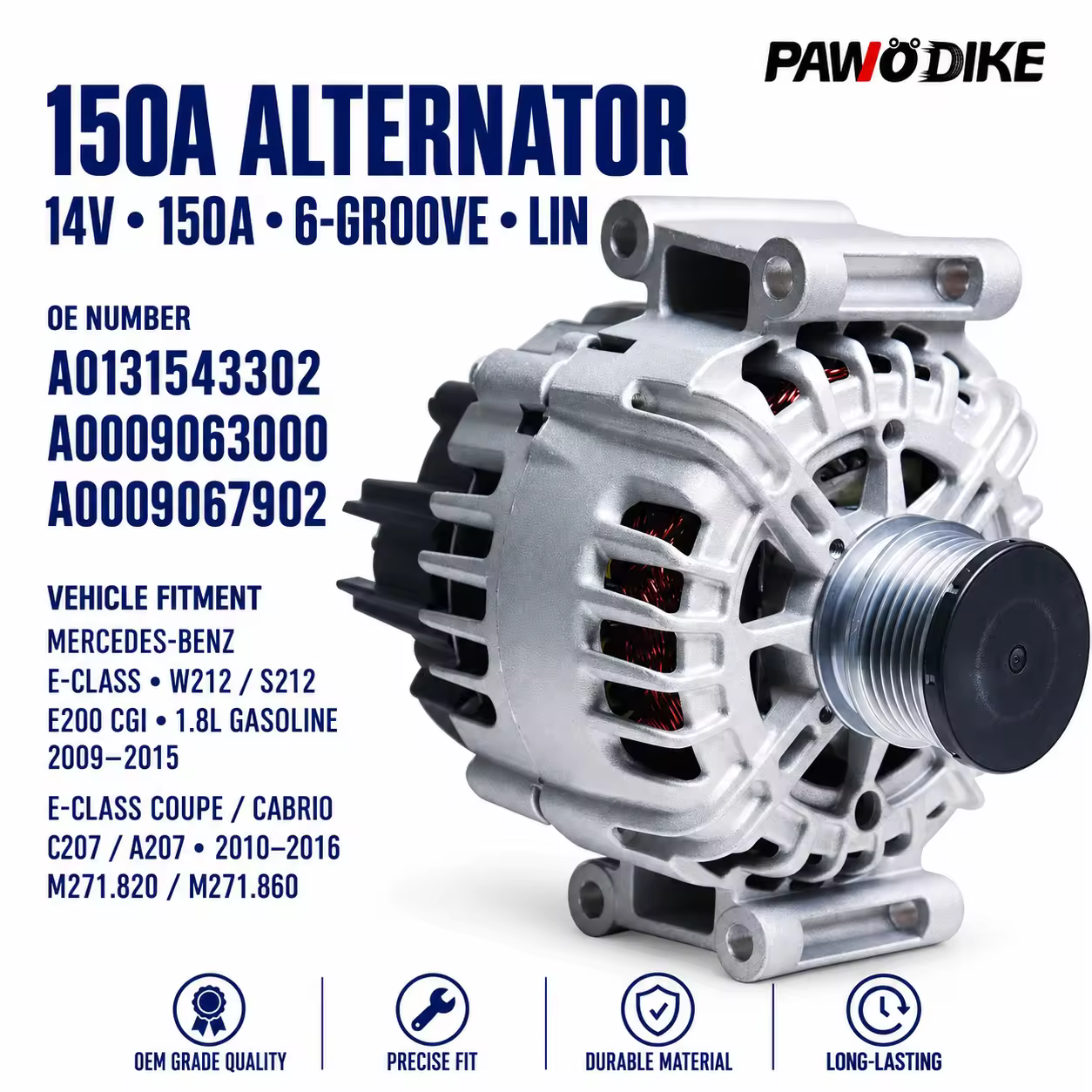 Alternator for Mercedes-Benz (chassis to be confirmed)