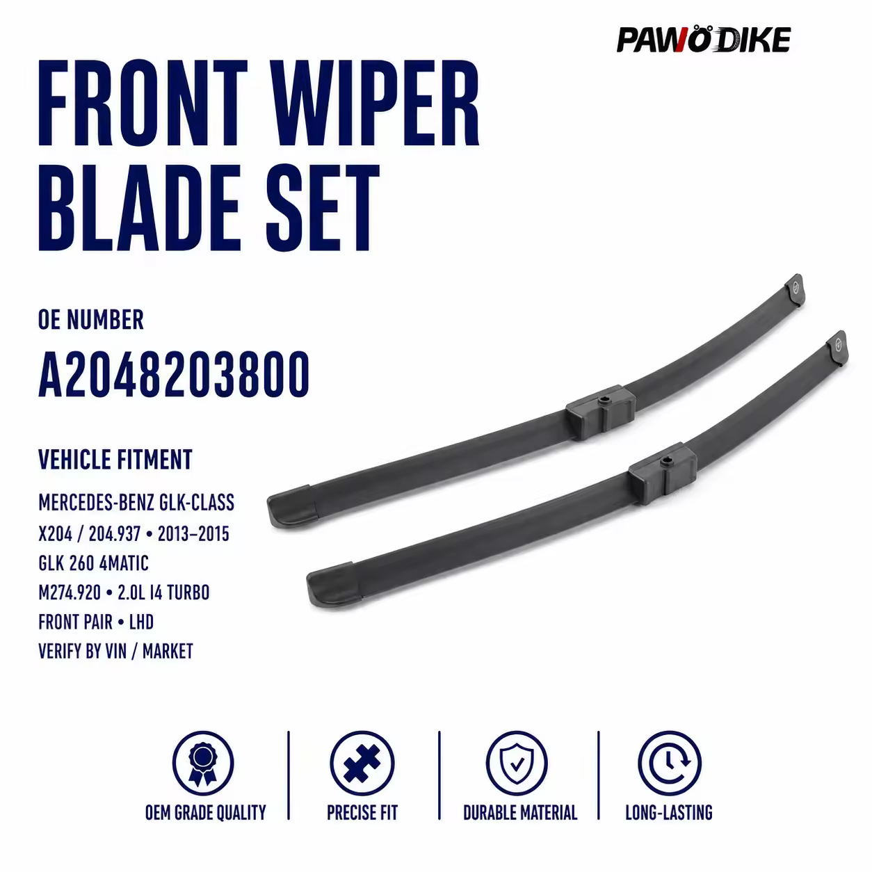 Wiper for Mercedes-Benz C-Class (W204)