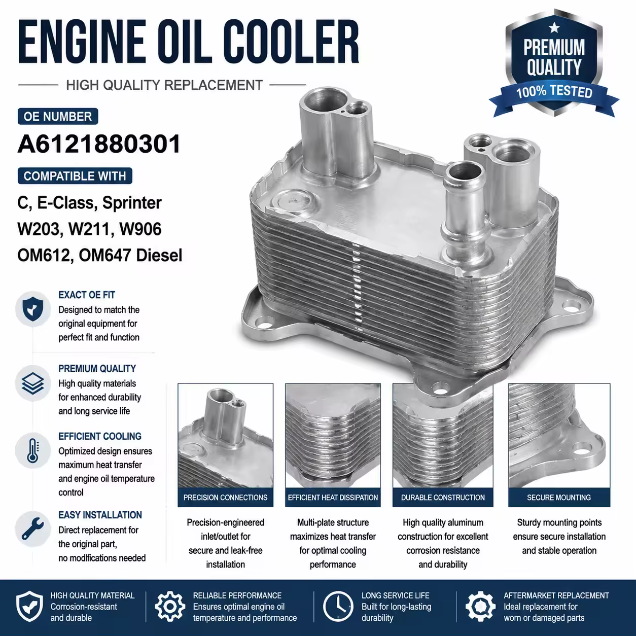 Oil Filter Housing for Mercedes-Benz (W203 / W211)