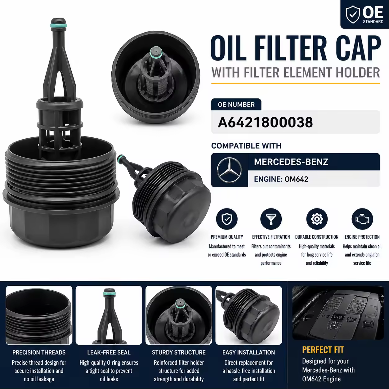 Oil Filler Cap for Mercedes-Benz (chassis to be confirmed)
