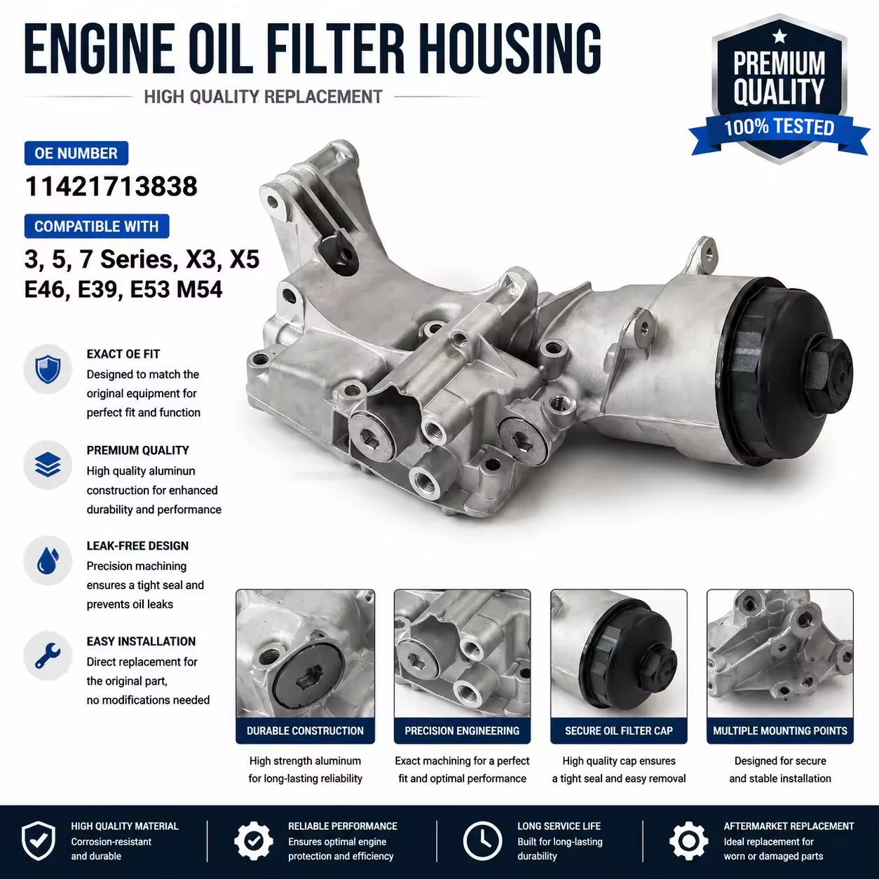 Oil Filter Housing for BMW (E46 / E60)