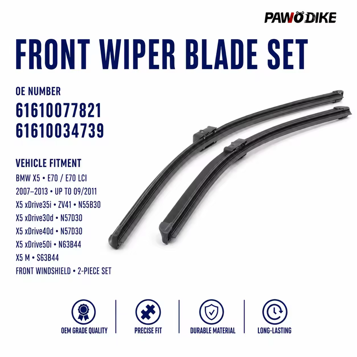 Wiper for BMW X5 (E70)