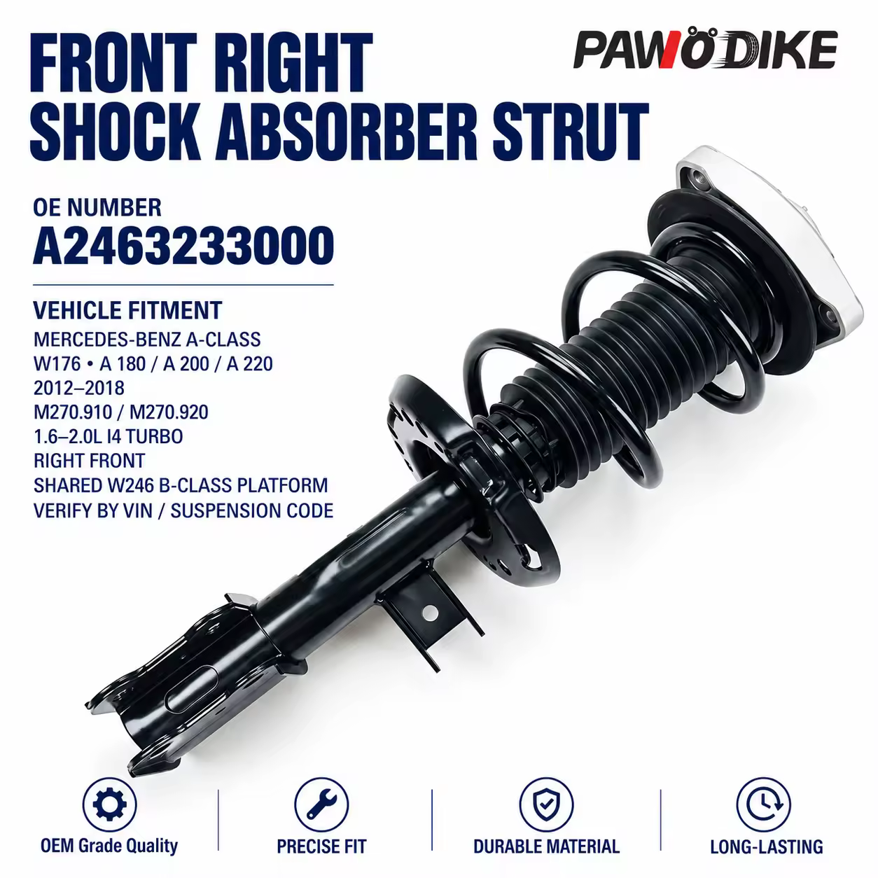 Shock Absorber for Mercedes-Benz (W176 / W246) — view 7