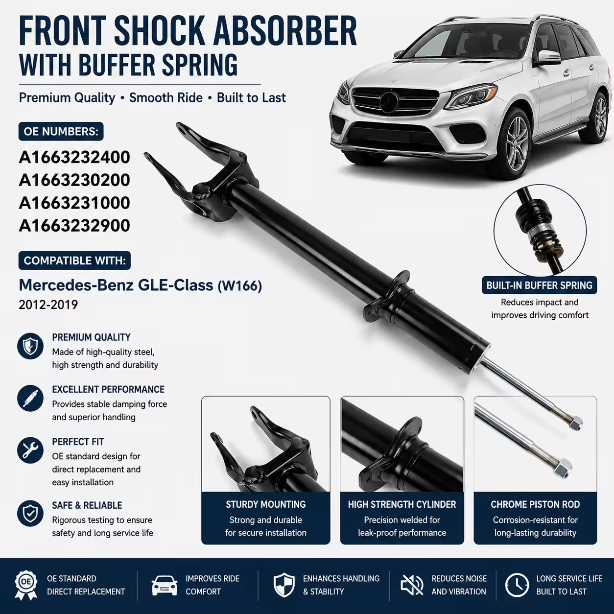 Shock Absorber for Mercedes-Benz M-Class / GLE (W166)