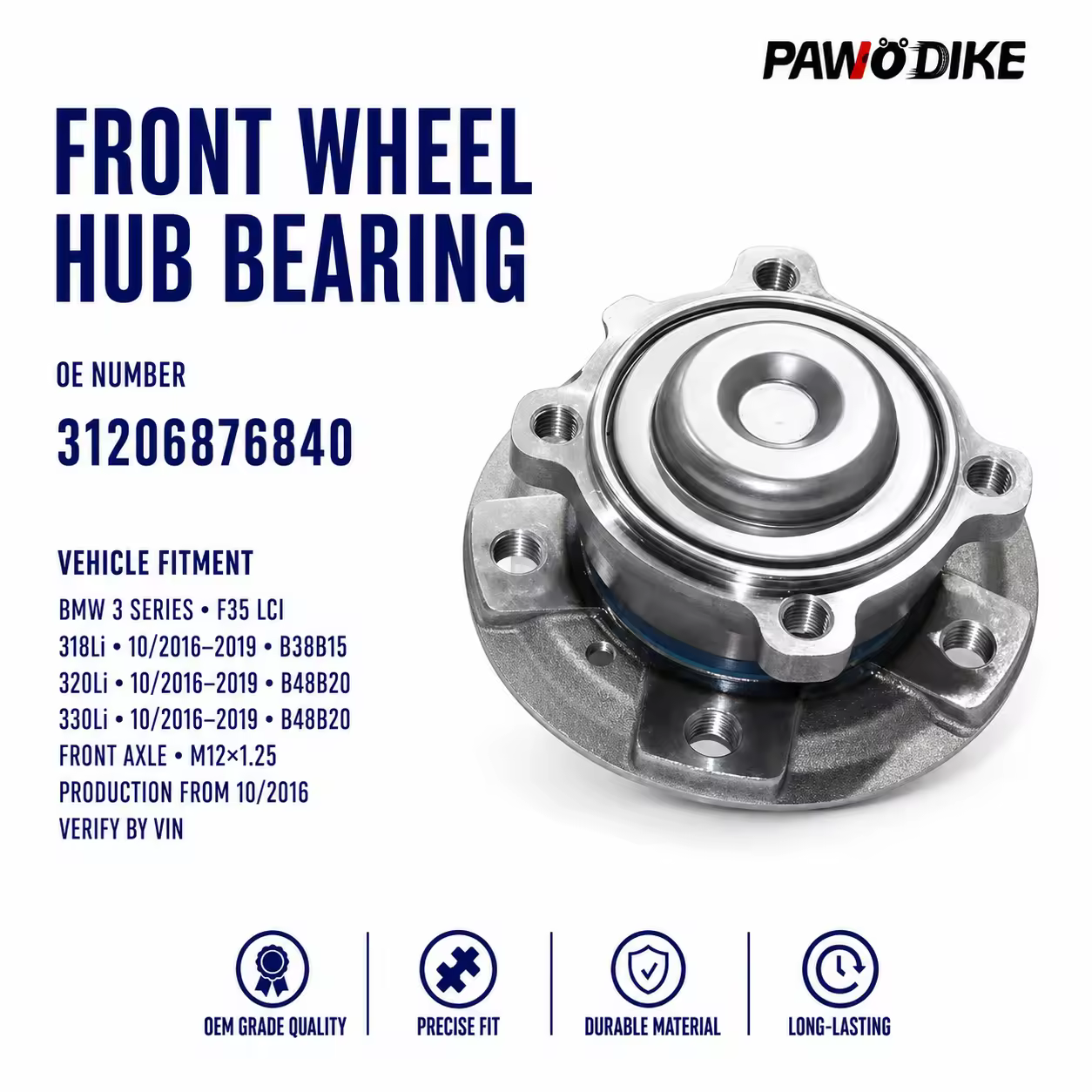 Bearing Hub Assembly for BMW 3 Series Li (F35)