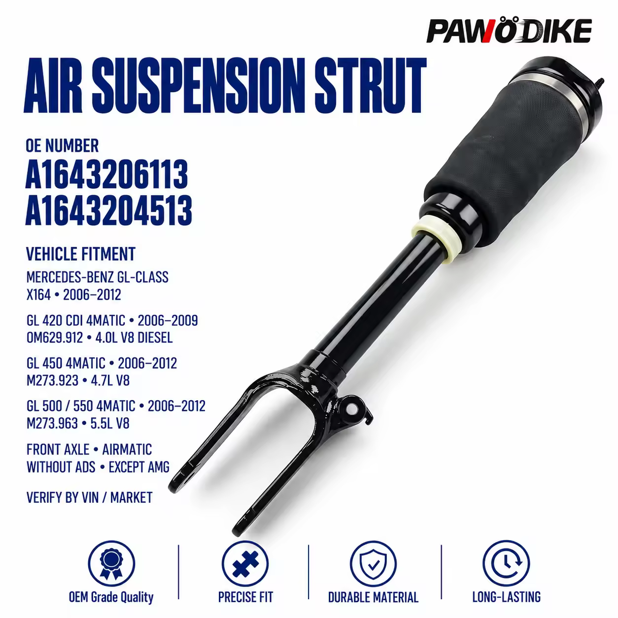 Air Suspension for Mercedes-Benz M-Class (W164) — view 7
