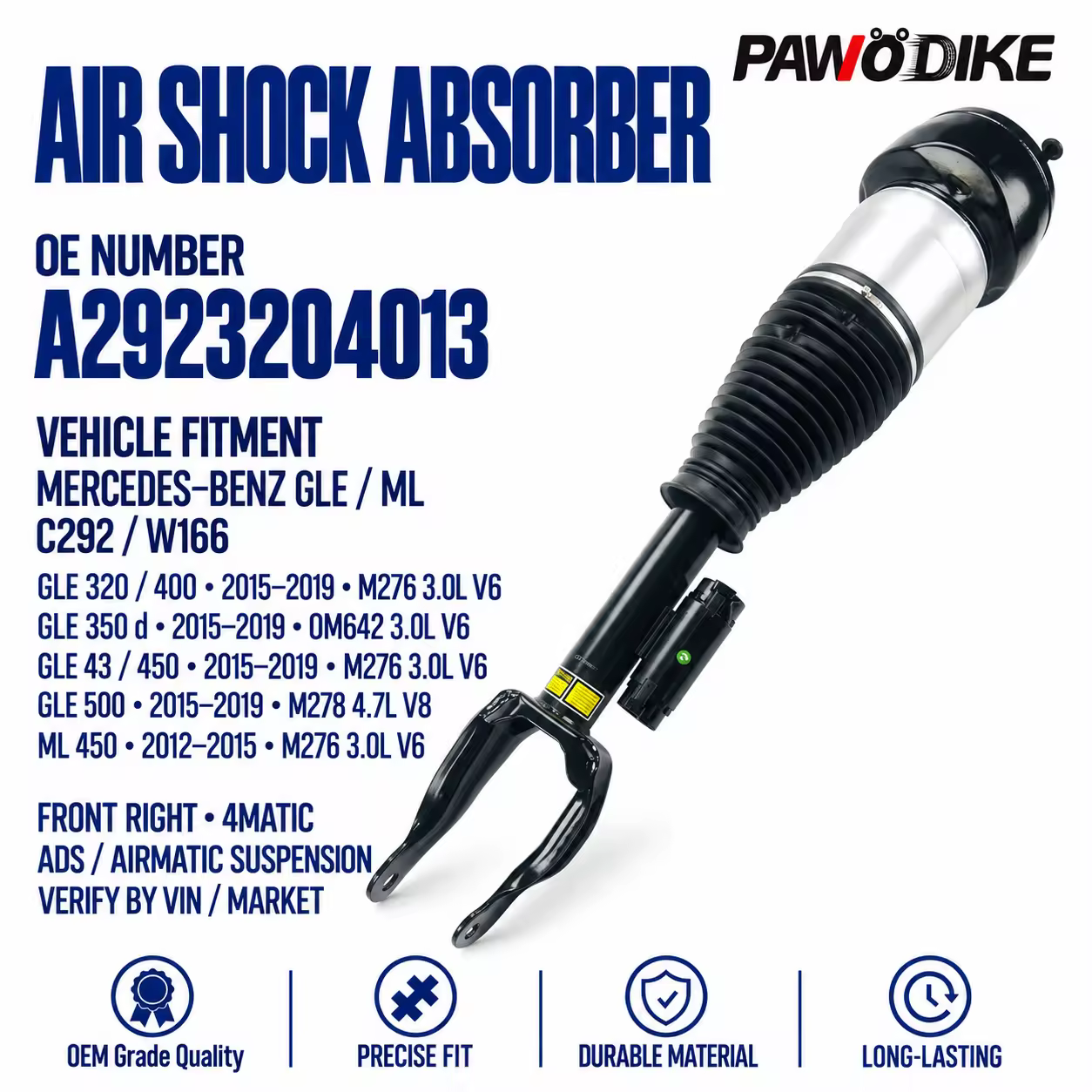 Air Suspension for Mercedes-Benz GLE Coupe (W292)