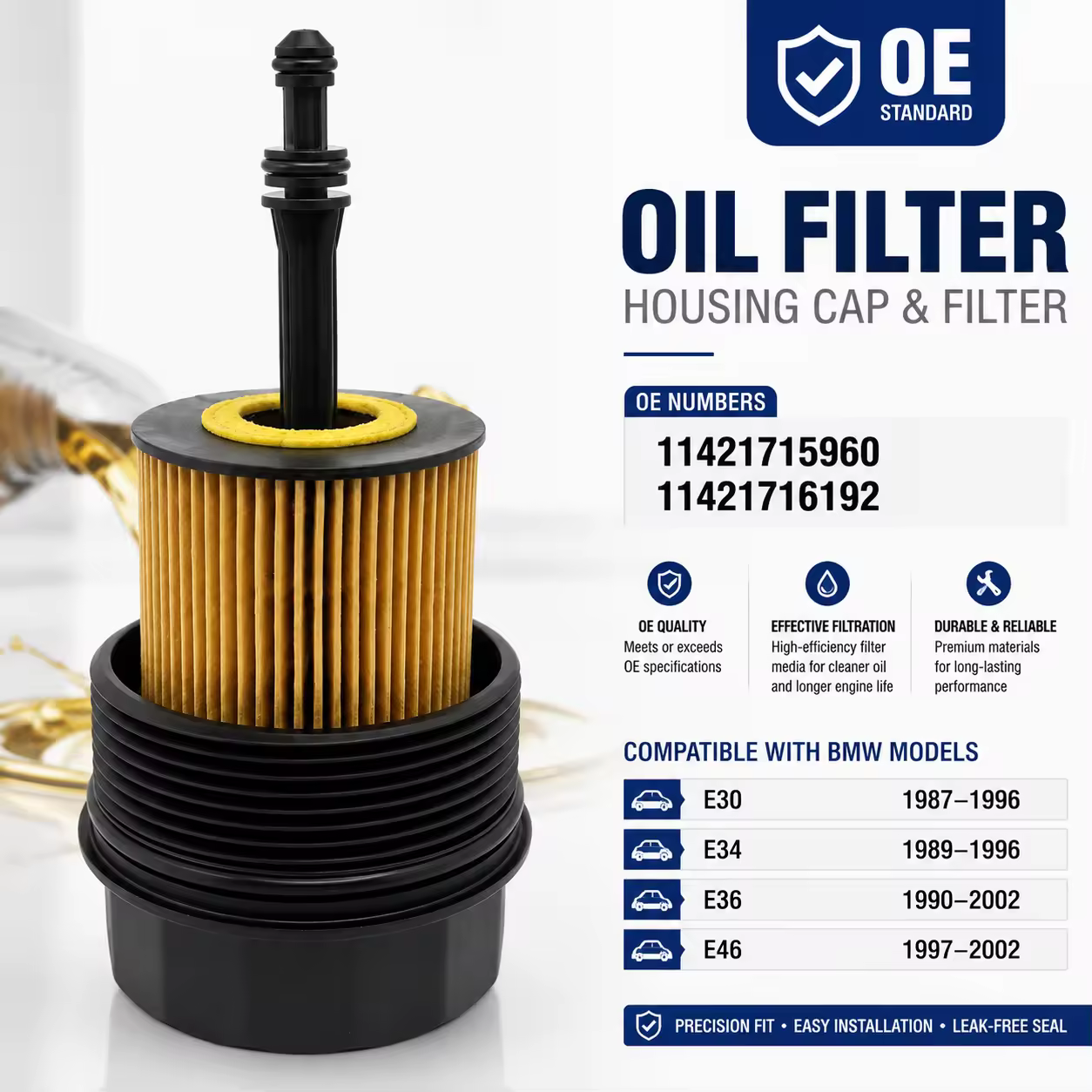 Oil Filter Housing for BMW 3 Series (E36 / E46)
