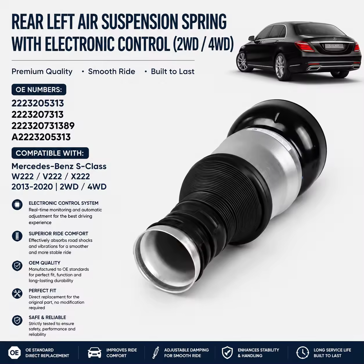 Shock Absorber for Mercedes-Benz S-Class (W222)