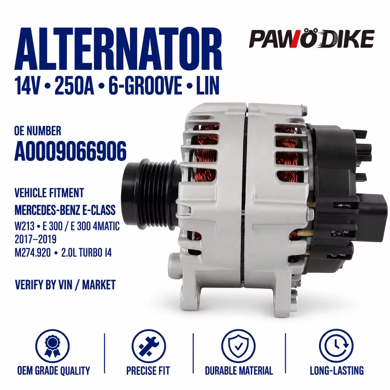 Alternator for Mercedes-Benz (chassis to be confirmed)