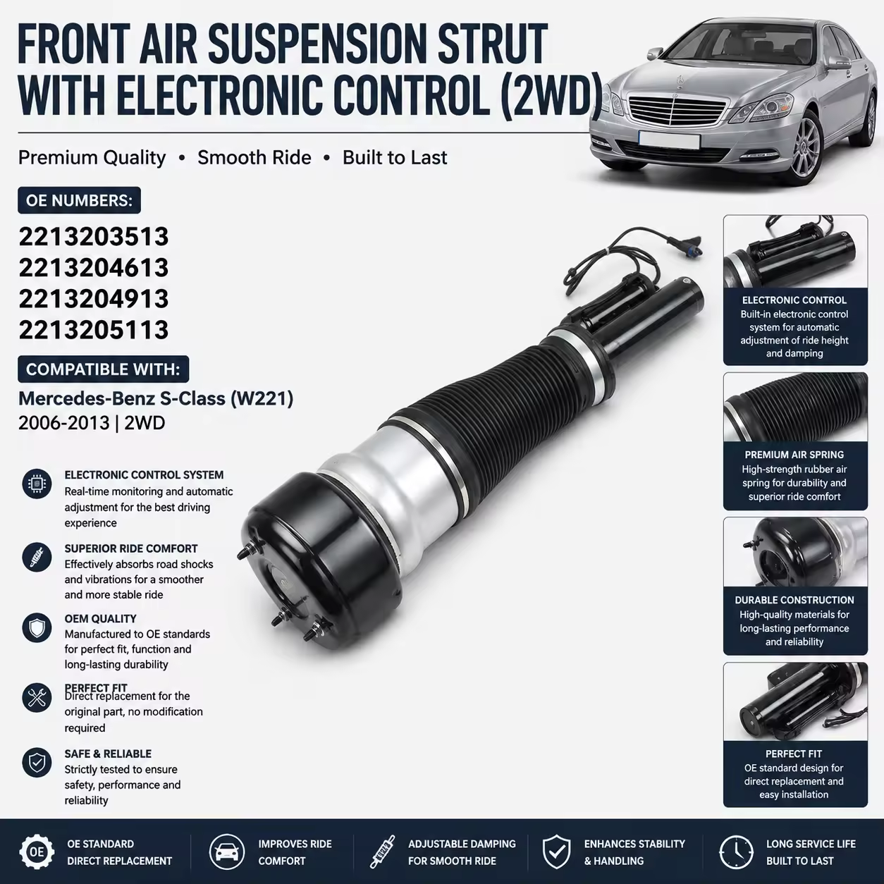 Shock Absorber for Mercedes-Benz S-Class (W221)