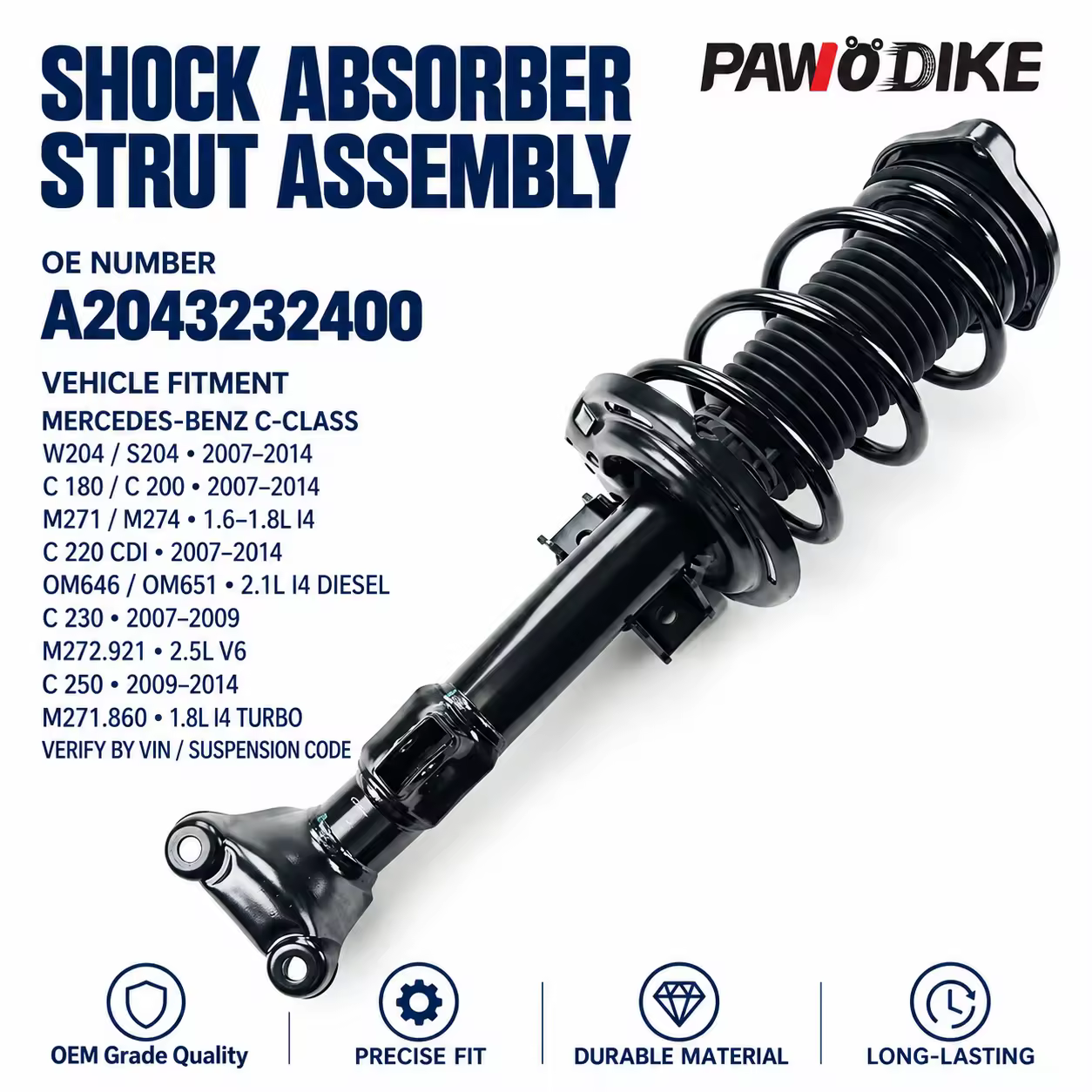 Shock Absorber for Mercedes-Benz M-Class / GLE (W166)