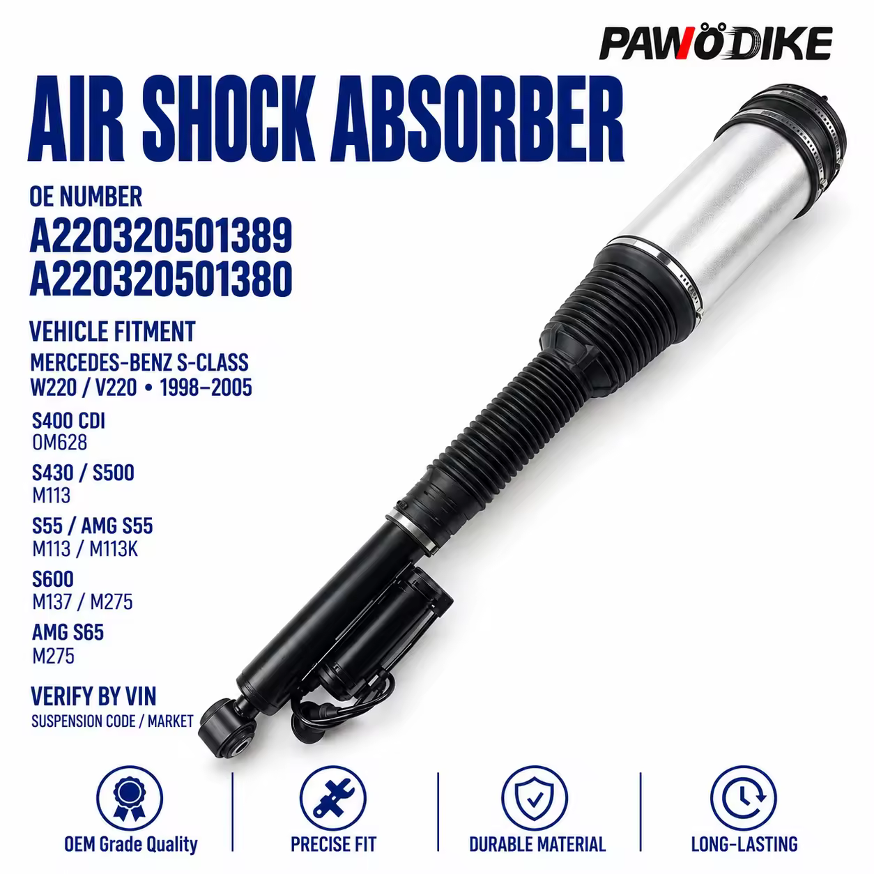 Shock Absorber for Mercedes-Benz S-Class (W220)