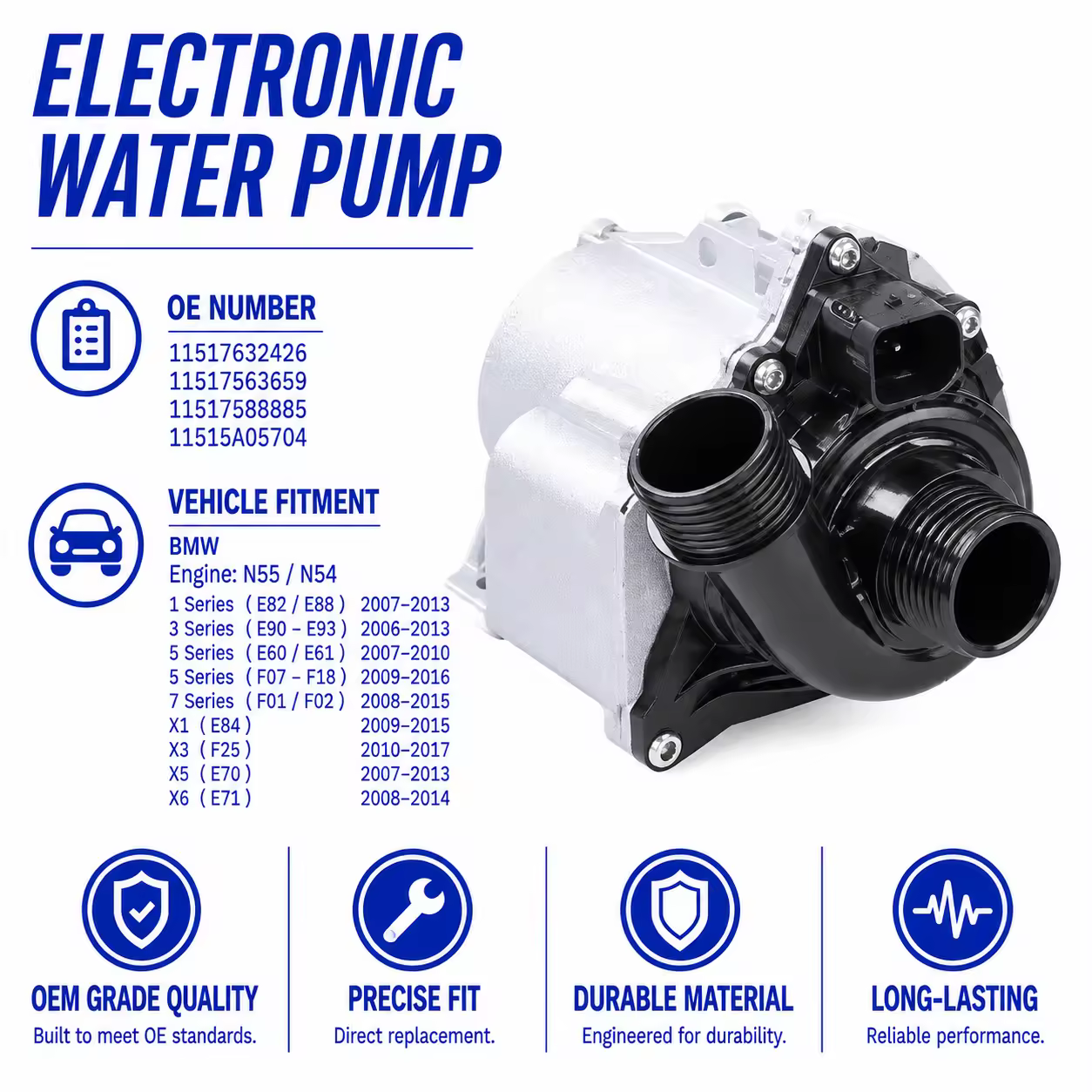 Water Pump for BMW (E82 / E60 / E61)