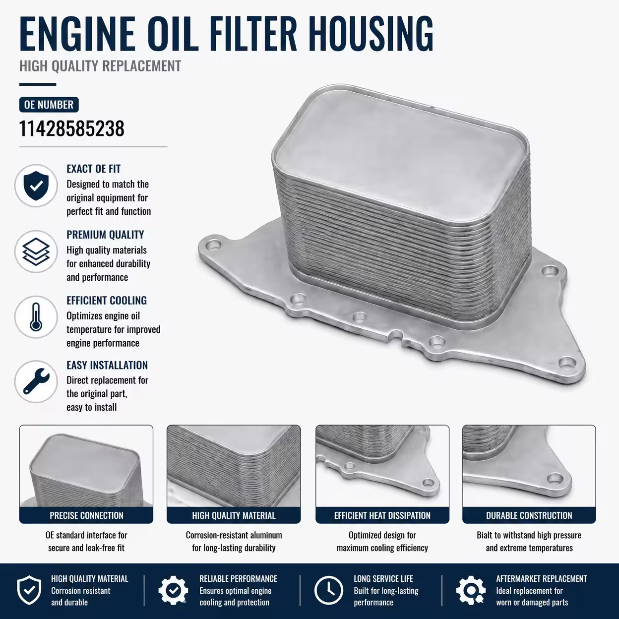 Oil Filter Housing for MINI (chassis to be confirmed)