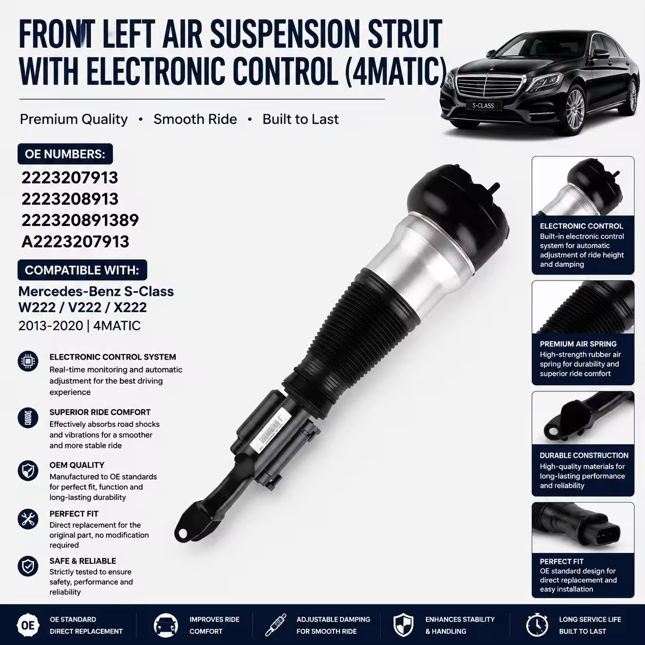 Shock Absorber for Mercedes-Benz S-Class (W222)