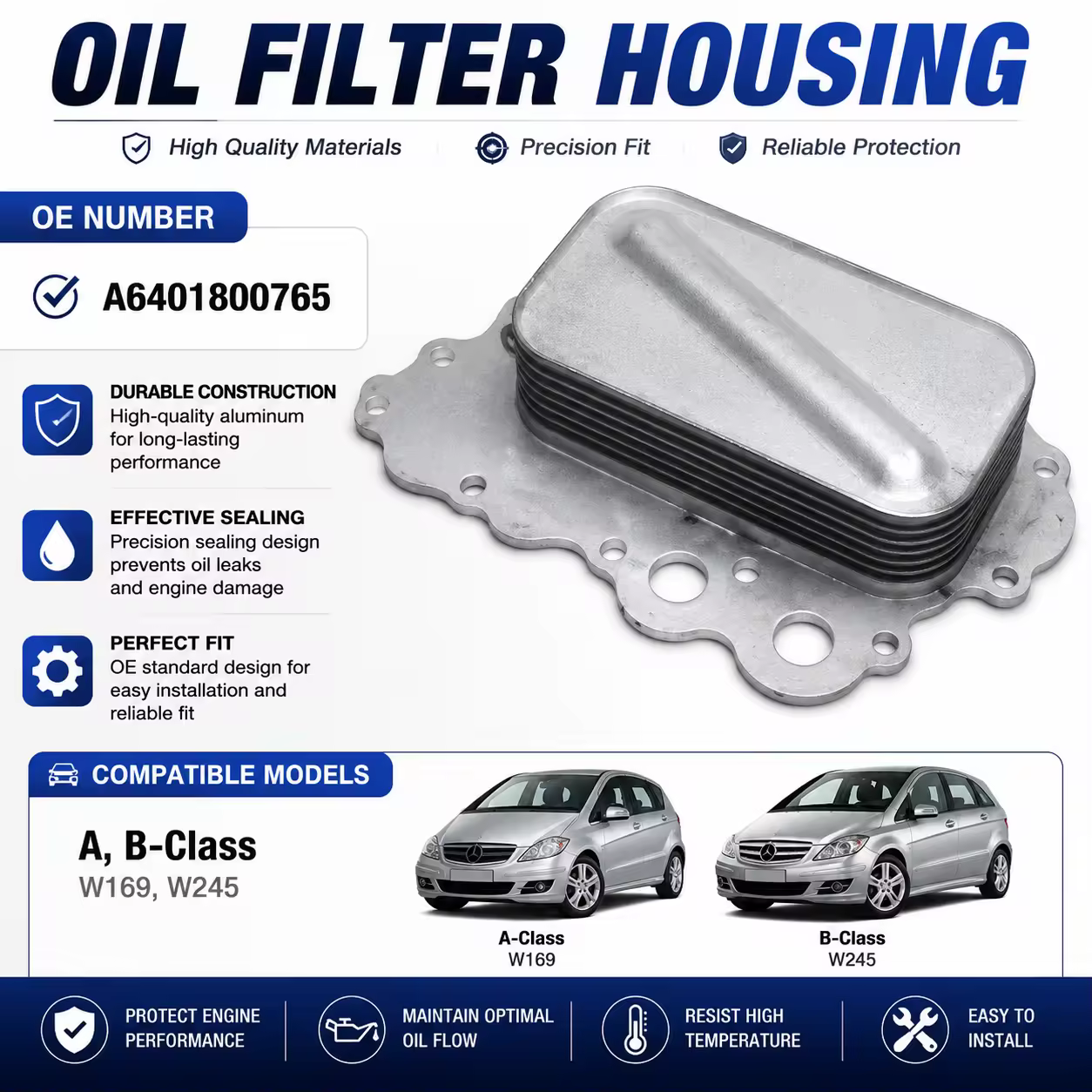 Oil Filter Housing for Mercedes-Benz (W169 / W245)