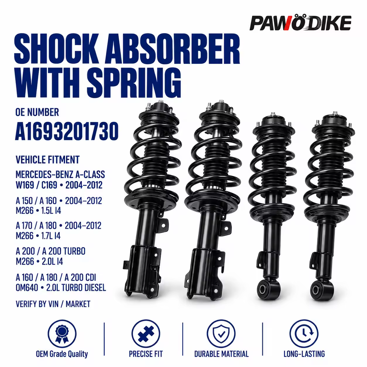 Shock Absorber for Mercedes-Benz (W245 / W169) — view 7