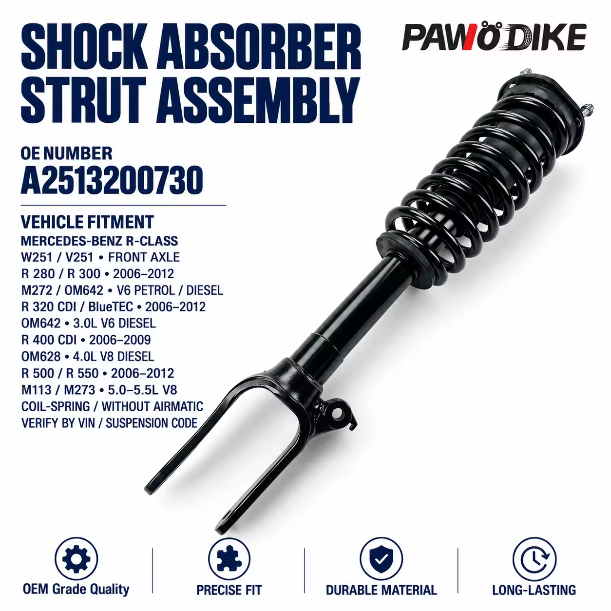 Shock Absorber for Mercedes-Benz (W176 / W246) — view 7