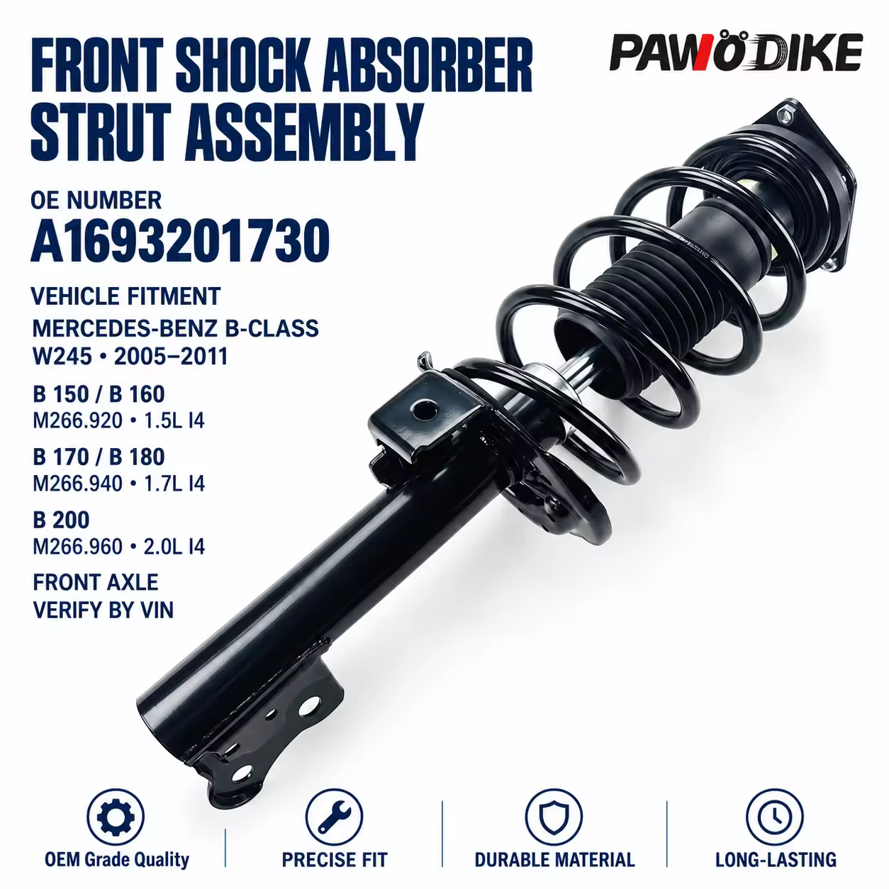 Shock Absorber for Mercedes-Benz (W245 / W169)