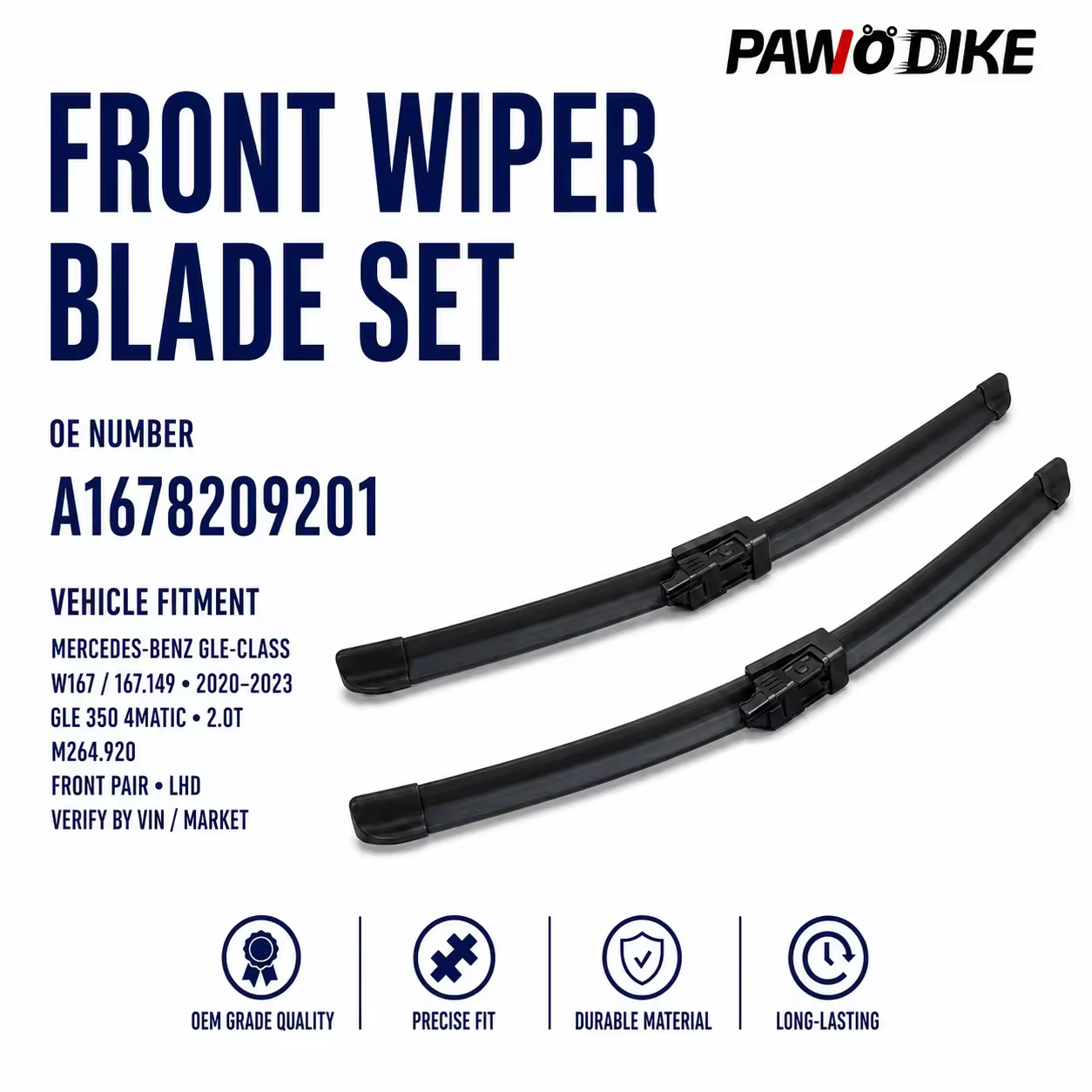 Windscreen Replacement Blade for Mercedes-Benz GLE (W167)