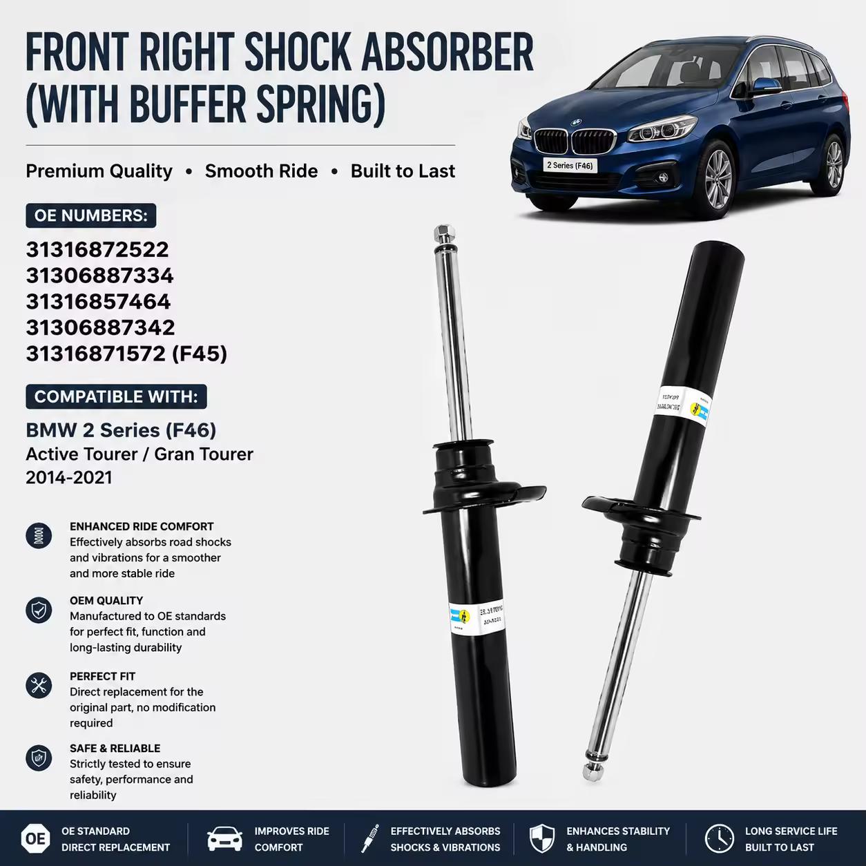 Shock Absorber for BMW (F46 / F39)