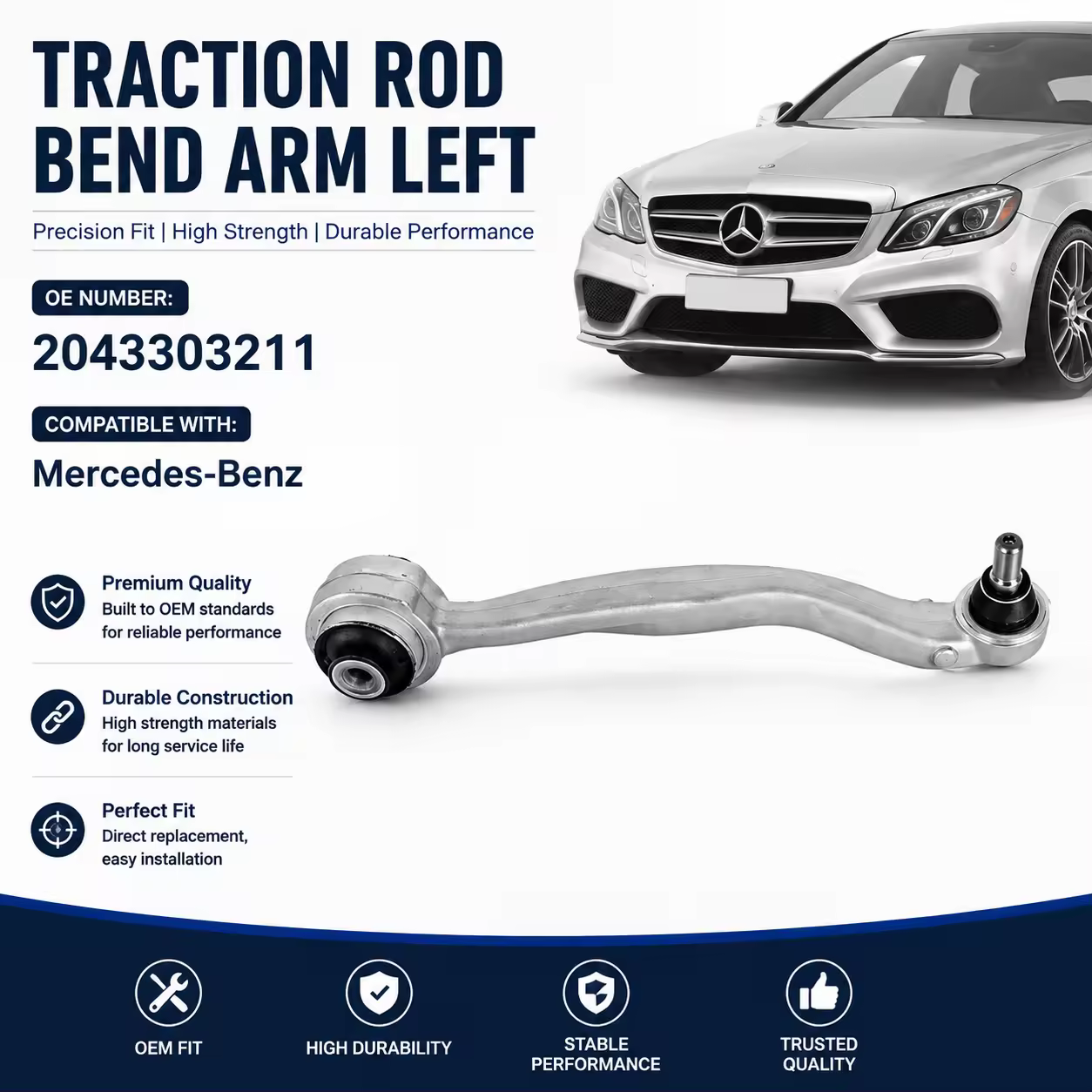 Control Arm for Mercedes-Benz C-Class (W204) — view 7