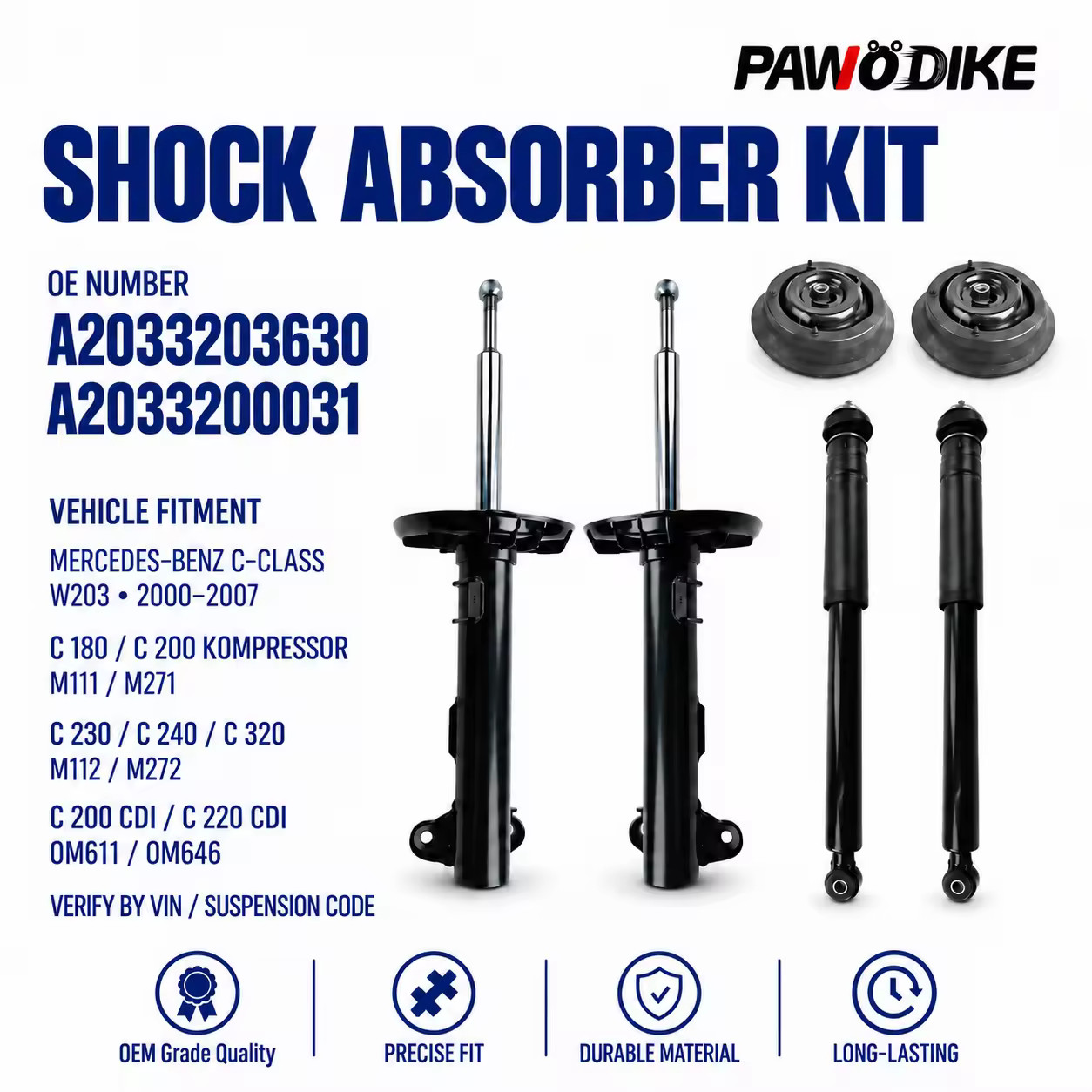 Shock Absorber for Mercedes-Benz C-Class (W203)