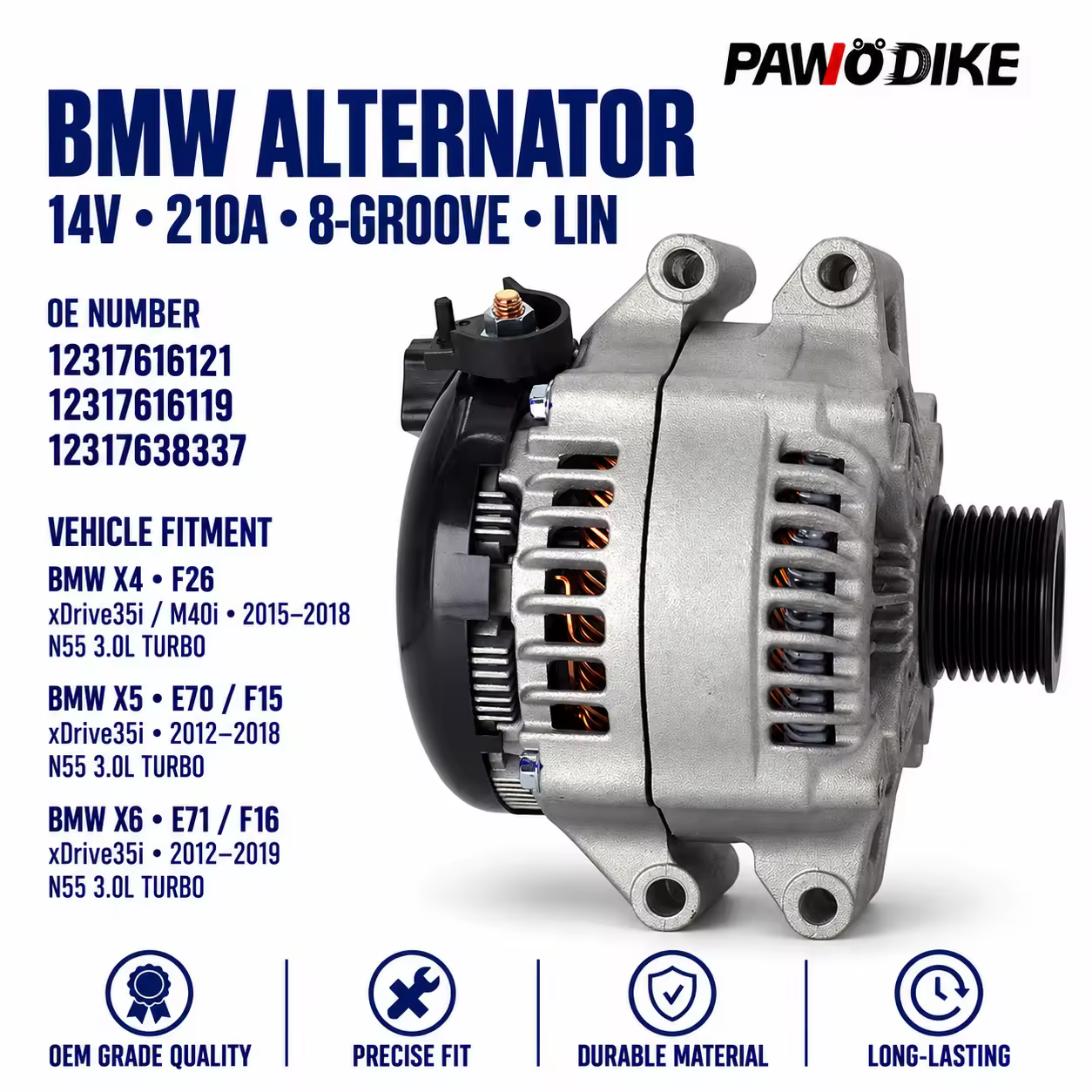 Alternator for BMW X5 / X6