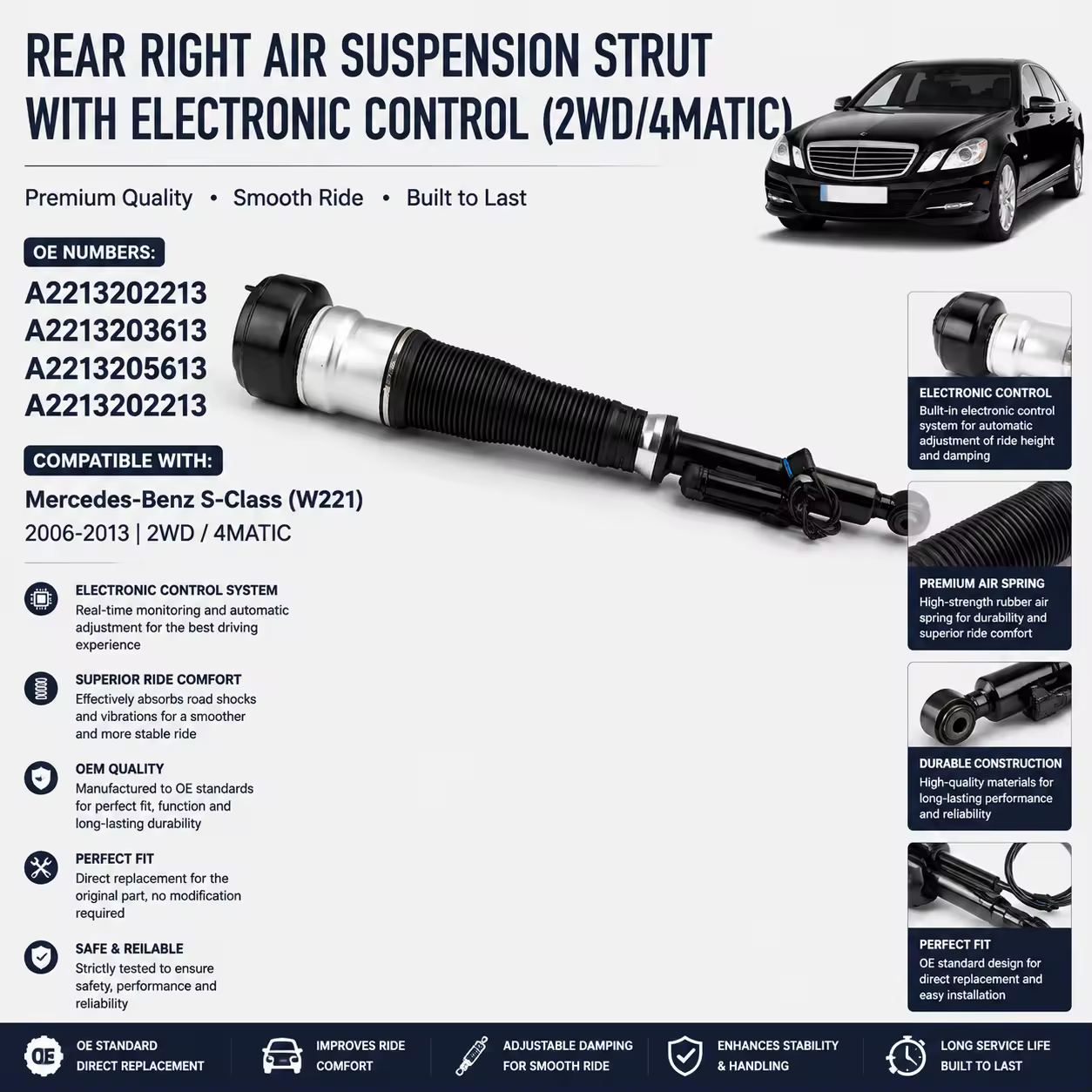 Shock Absorber for Mercedes-Benz S-Class (W221)