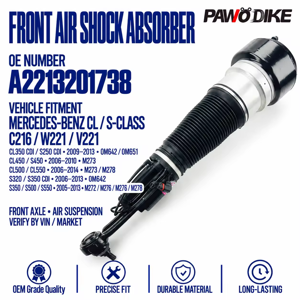 Shock Absorber for Mercedes-Benz S-Class (W220)