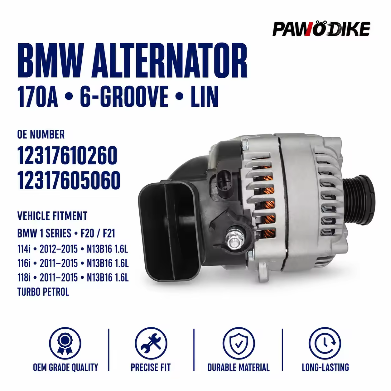 Alternator for BMW 1 Series