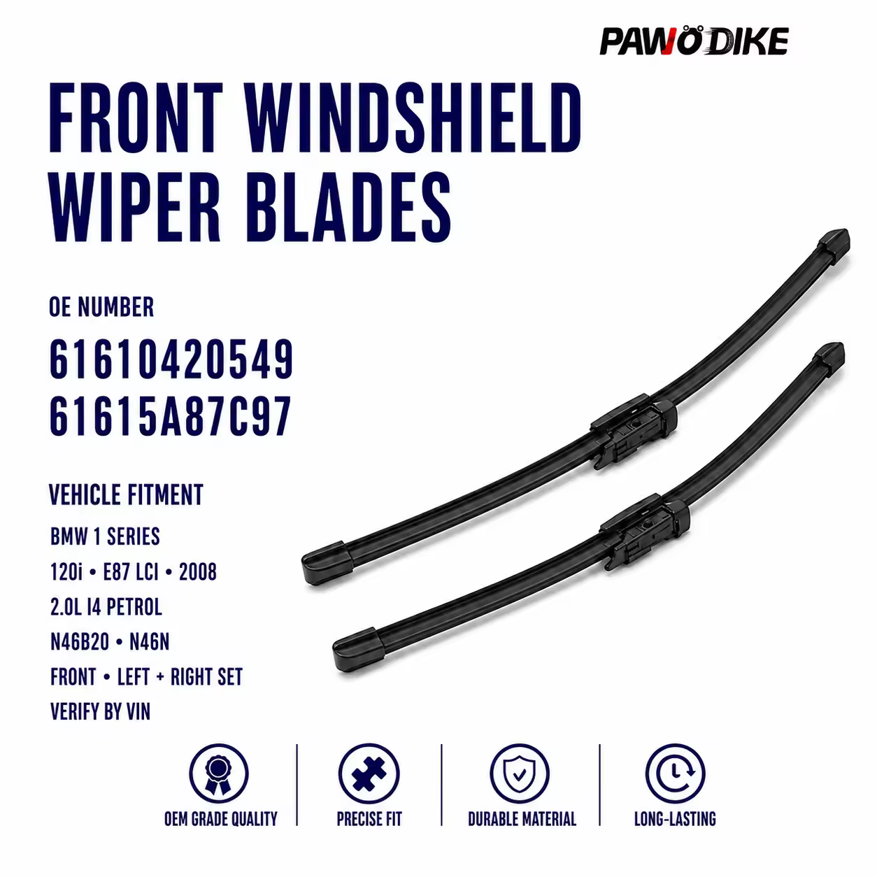 Wiper for BMW 1 Series (E87)