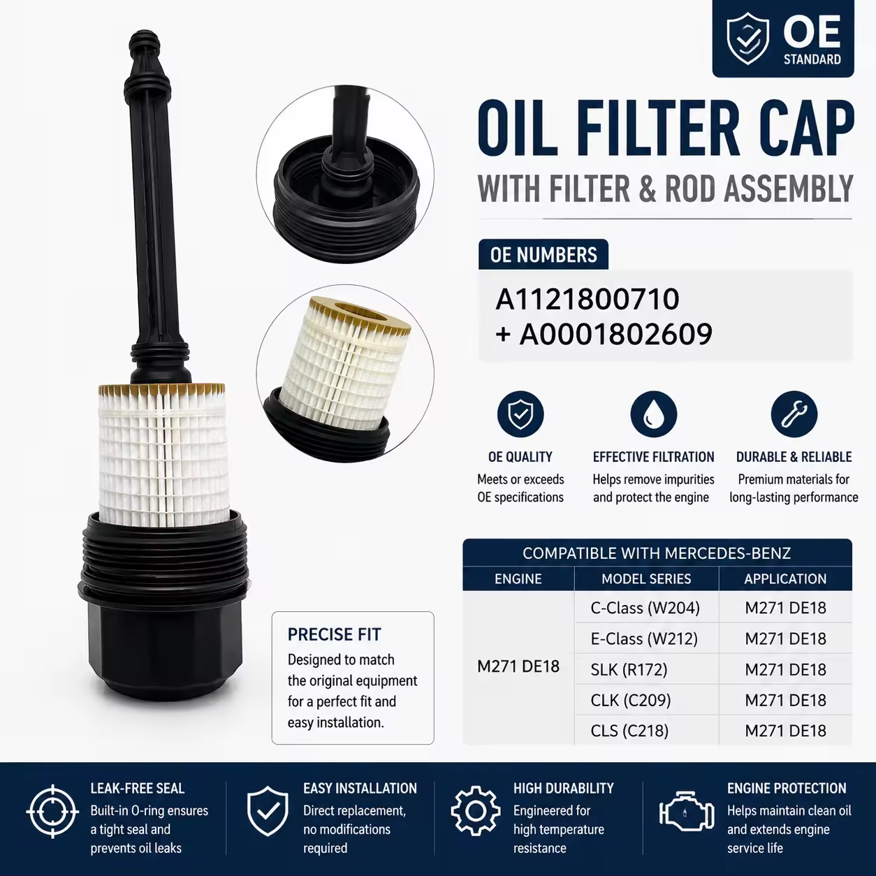 Oil Filler Cap for Mercedes-Benz (chassis to be confirmed) — view 7
