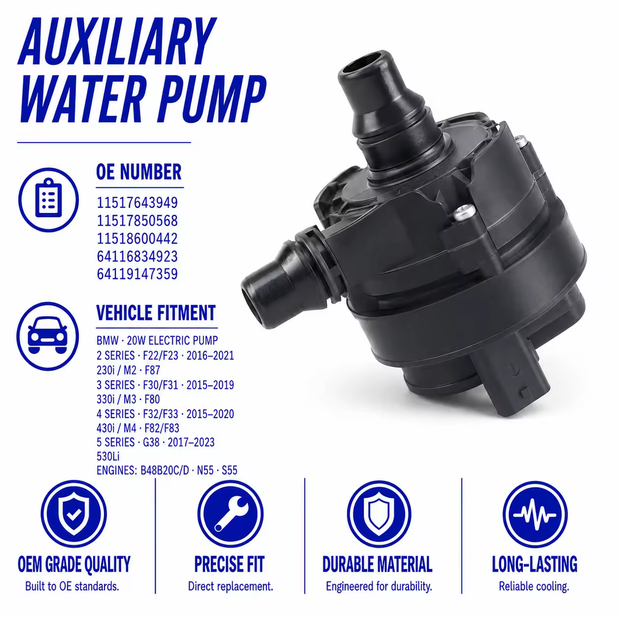 Water Pump for BMW (F22 / F30 / F32)