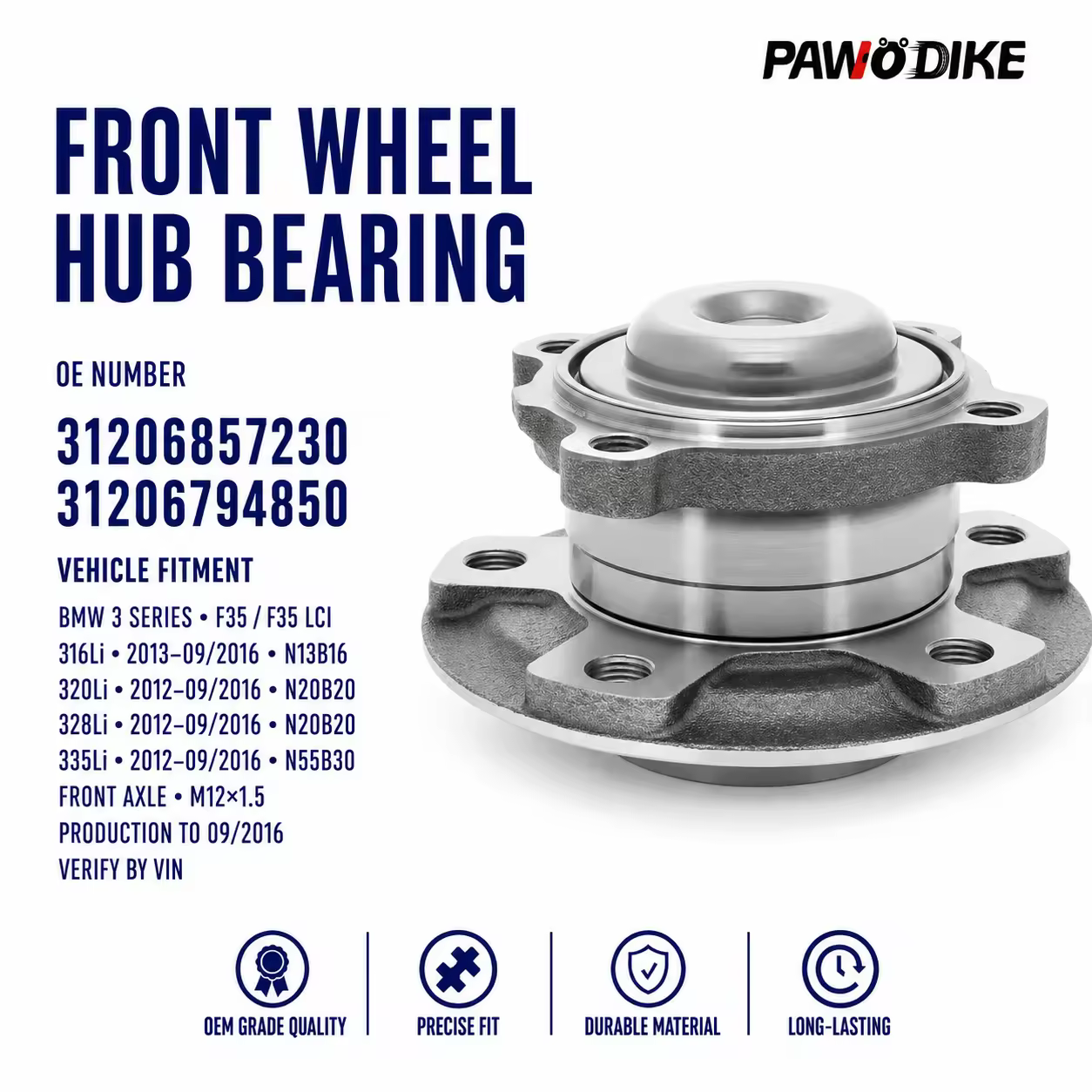 Wheel Hub Bearing for BMW 3 Series Li (F35)
