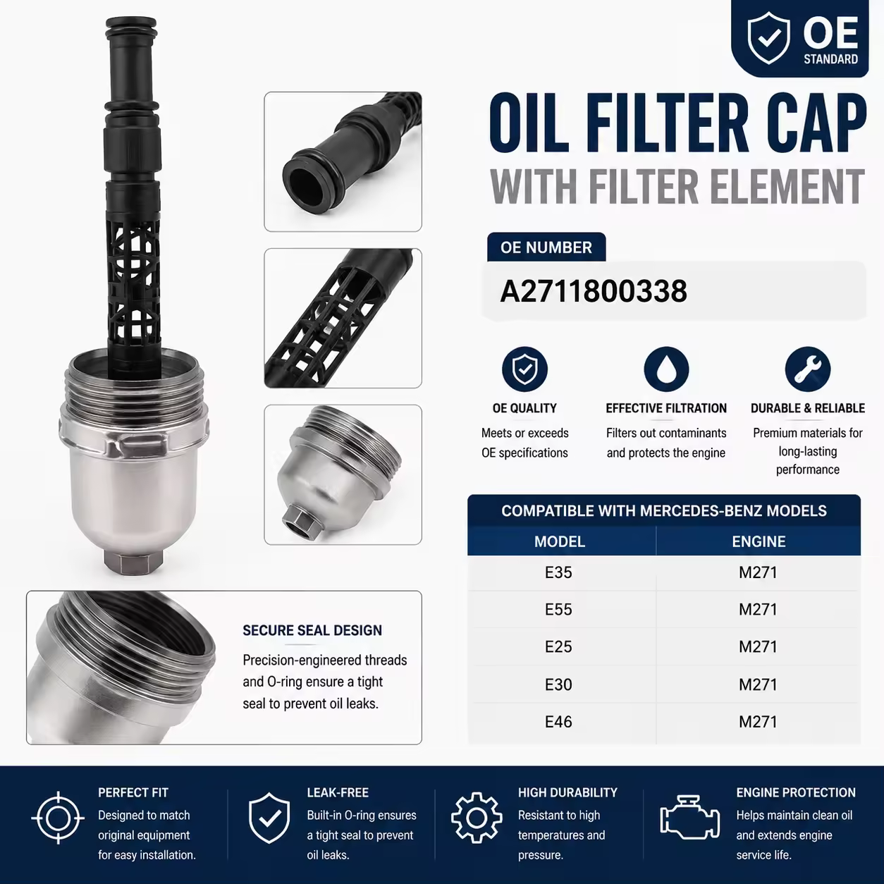 Oil Filler Cap for Mercedes-Benz (chassis to be confirmed)