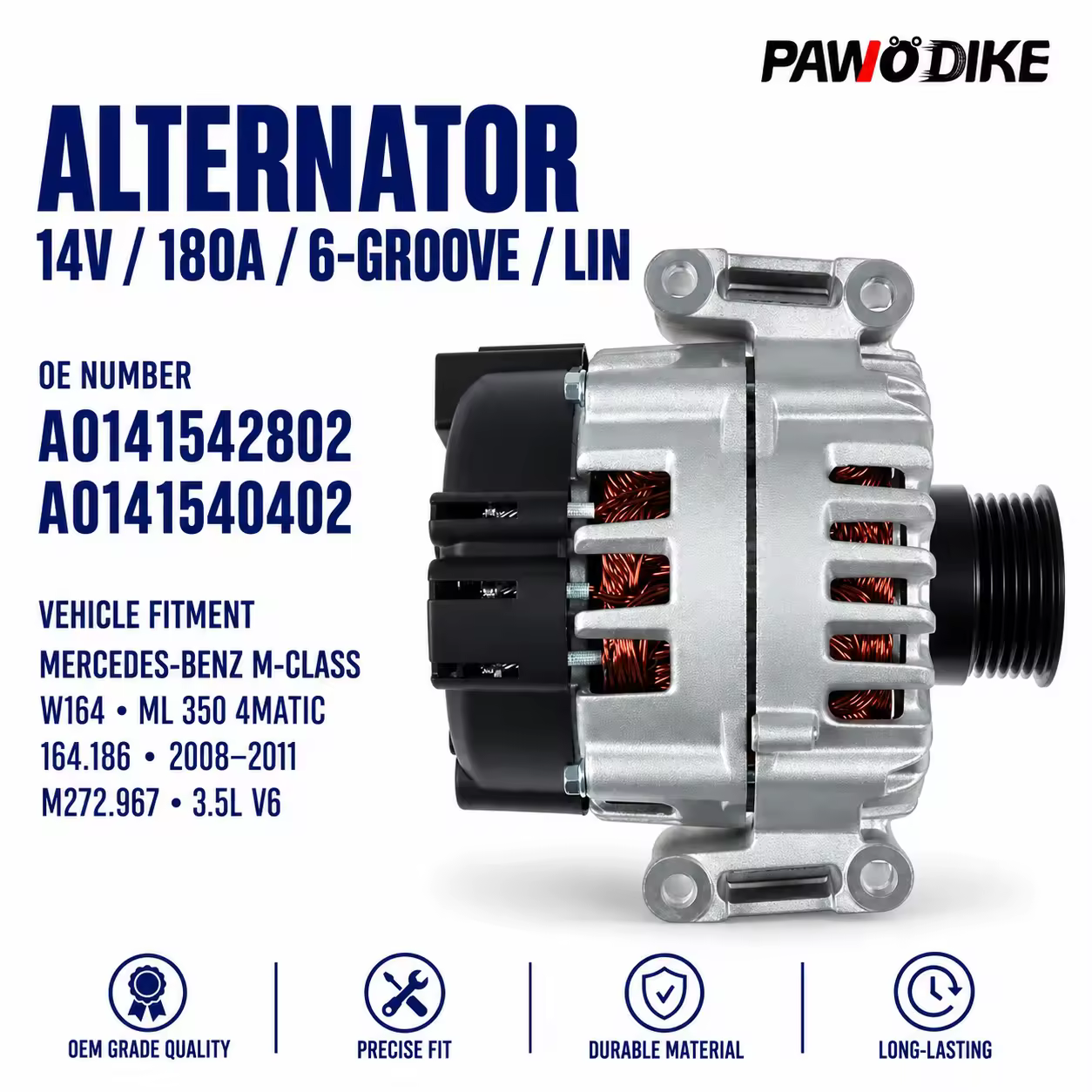 Alternator for Mercedes-Benz (chassis to be confirmed)