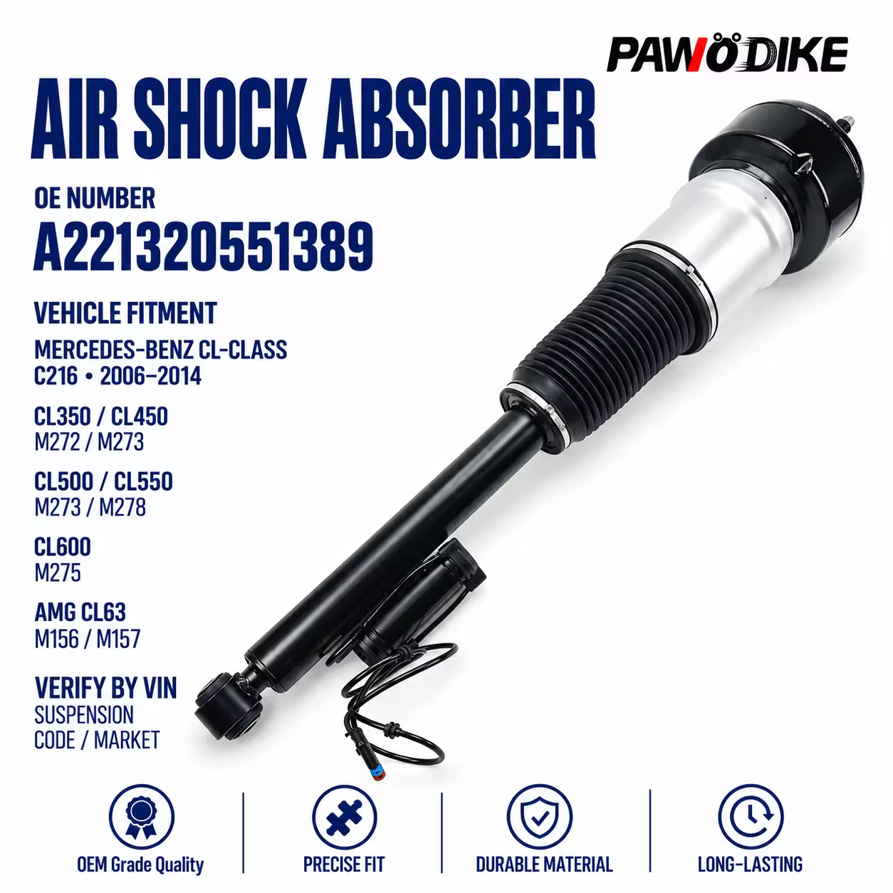 Air Suspension for Mercedes-Benz S-Class (W221)