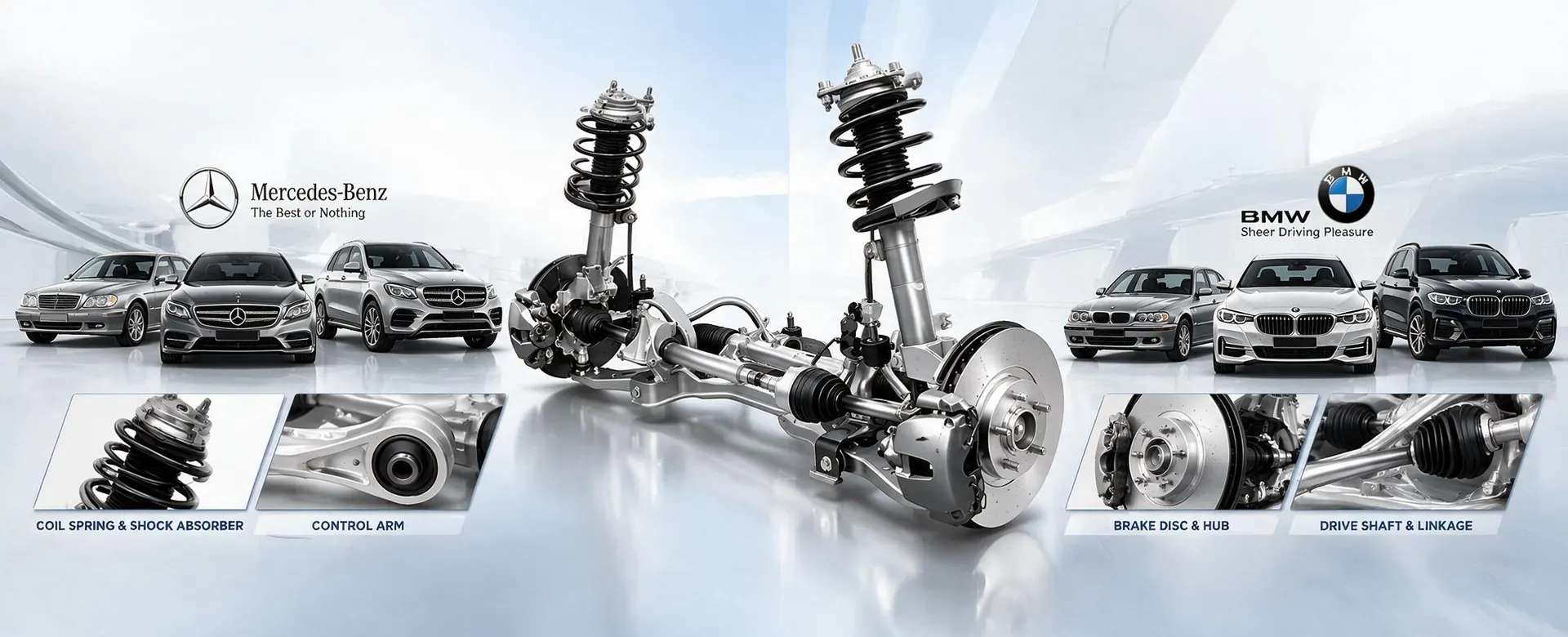 Our best-selling Mercedes-Benz and BMW parts, in stock and ready to ship