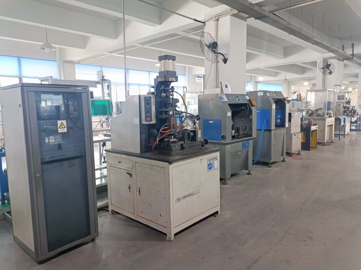 Workshop floor with testing stations, PICO Changshu