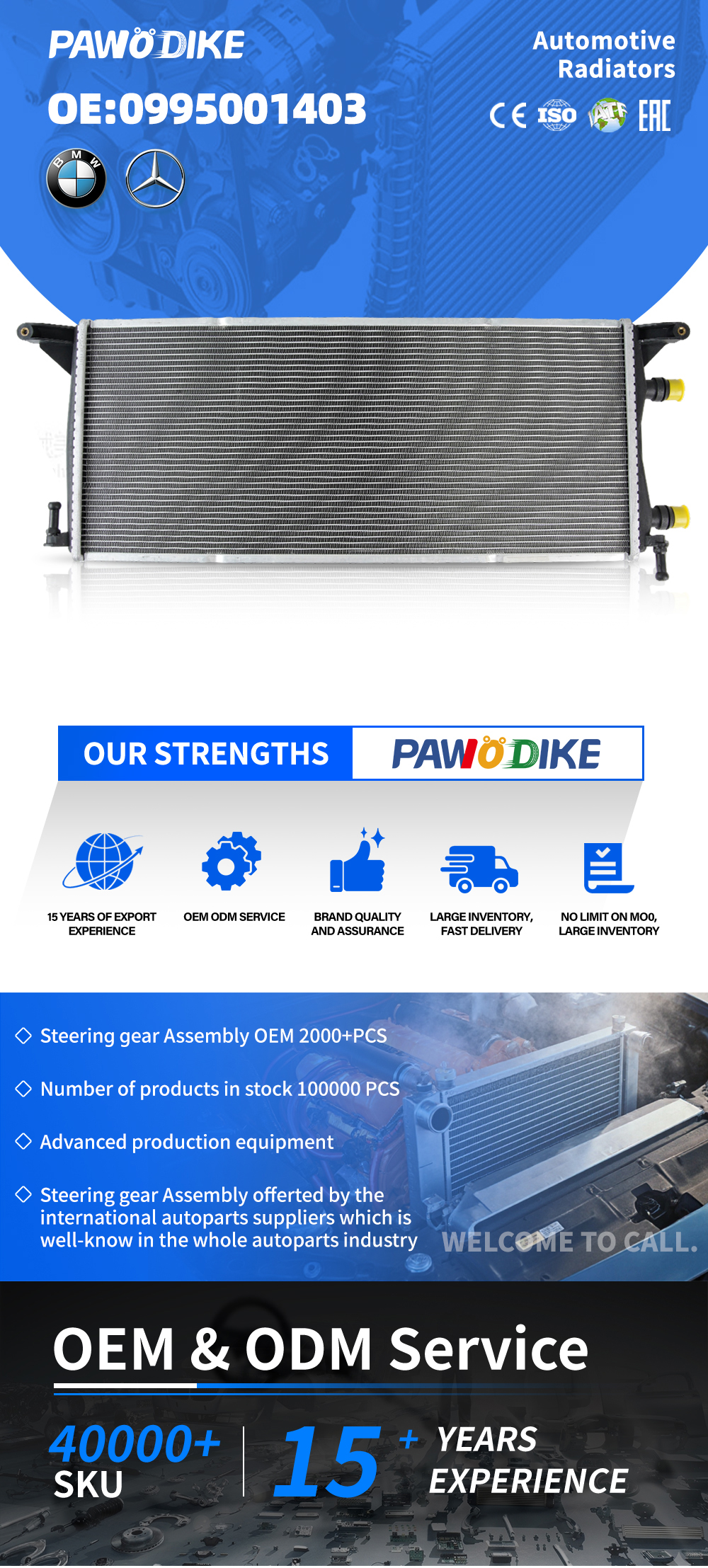 Mercedes-Benz Car Radiator 0995001403 _01