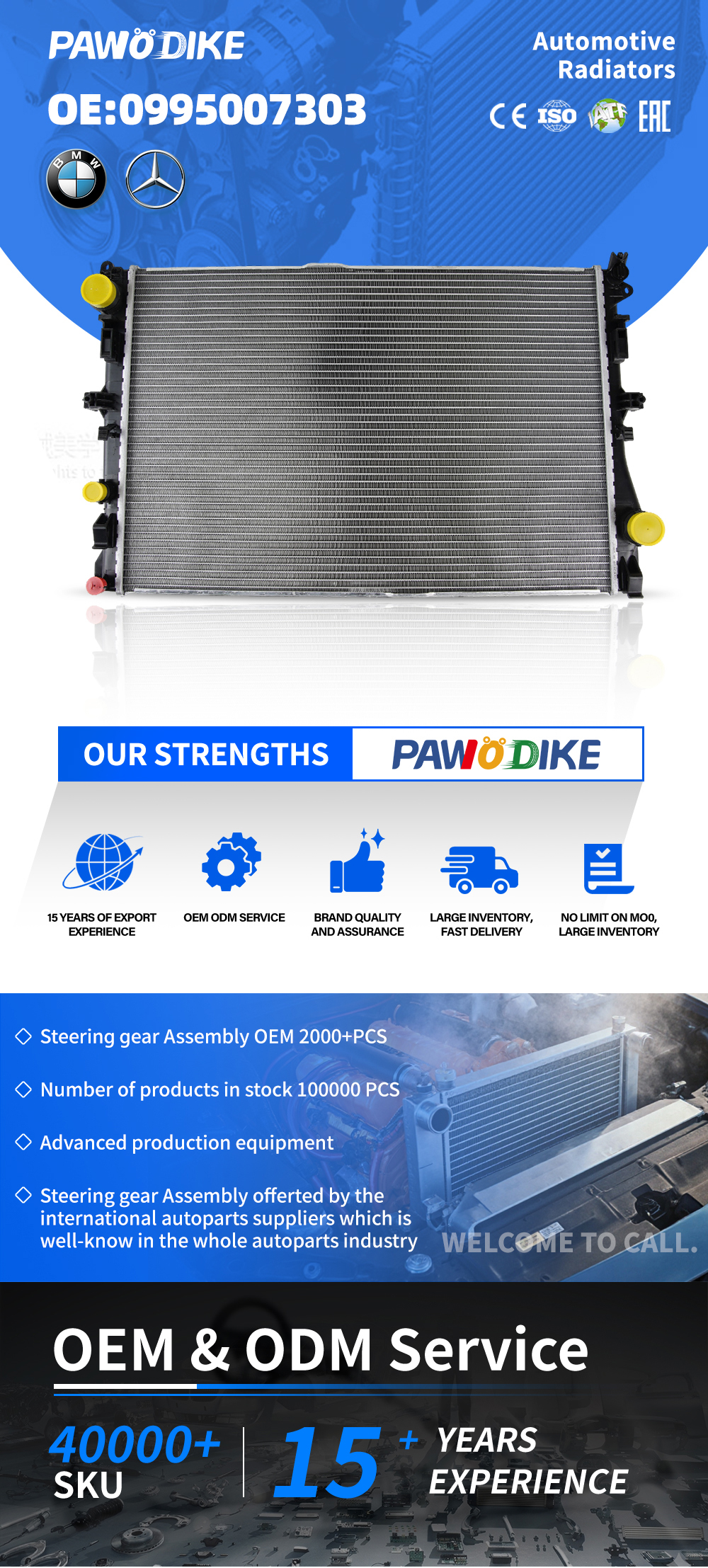 Mercedes-Benz Engine Radiator 0995007303 _01